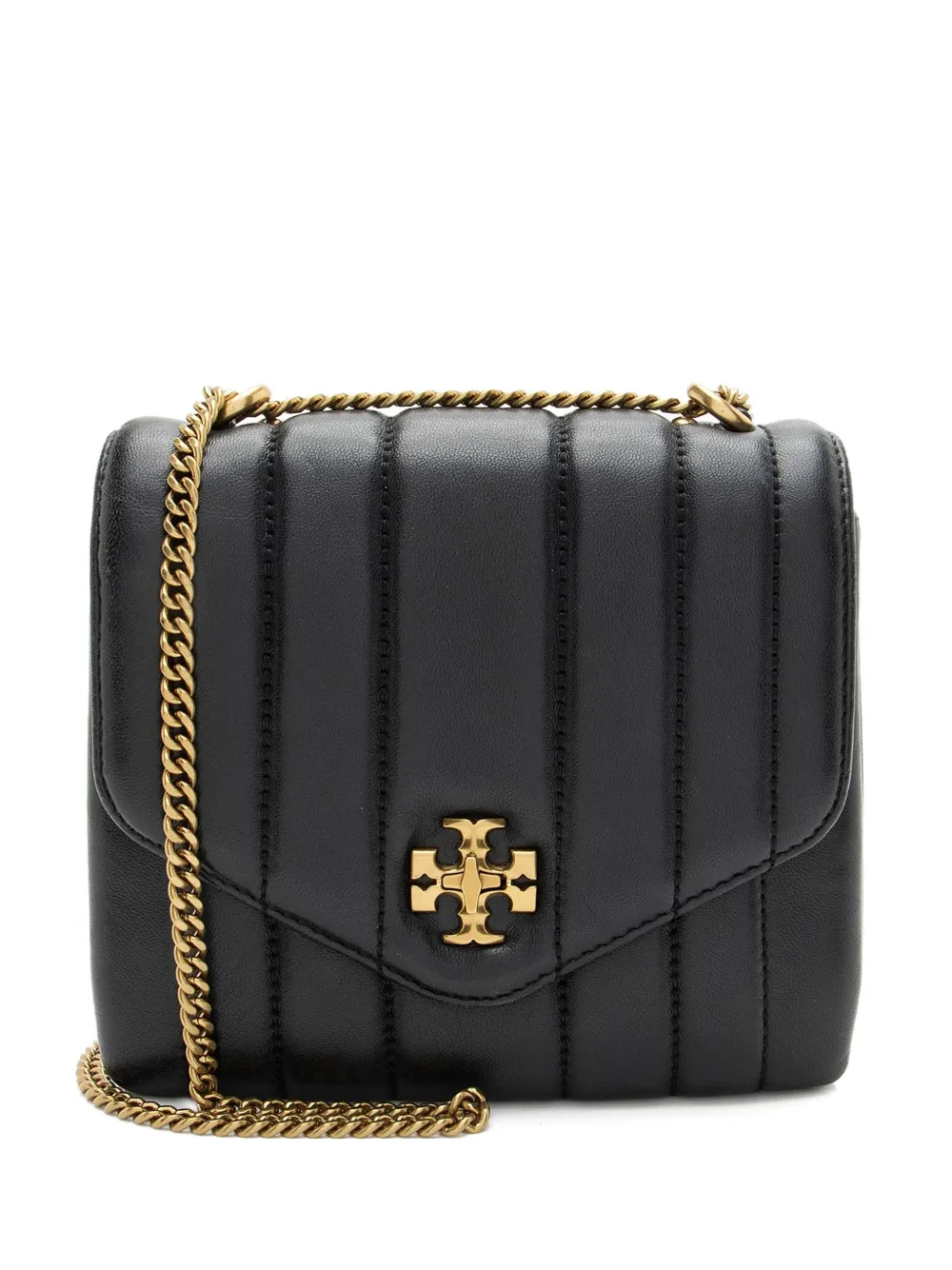 Tory Burch Kira leather square cross-body bag - Nero