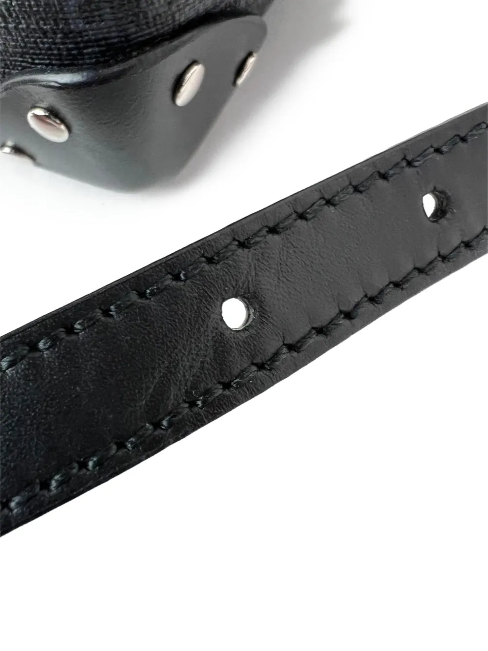 Gucci Pre-Owned GGパターン スタッズ メッセンジャーバッグ
