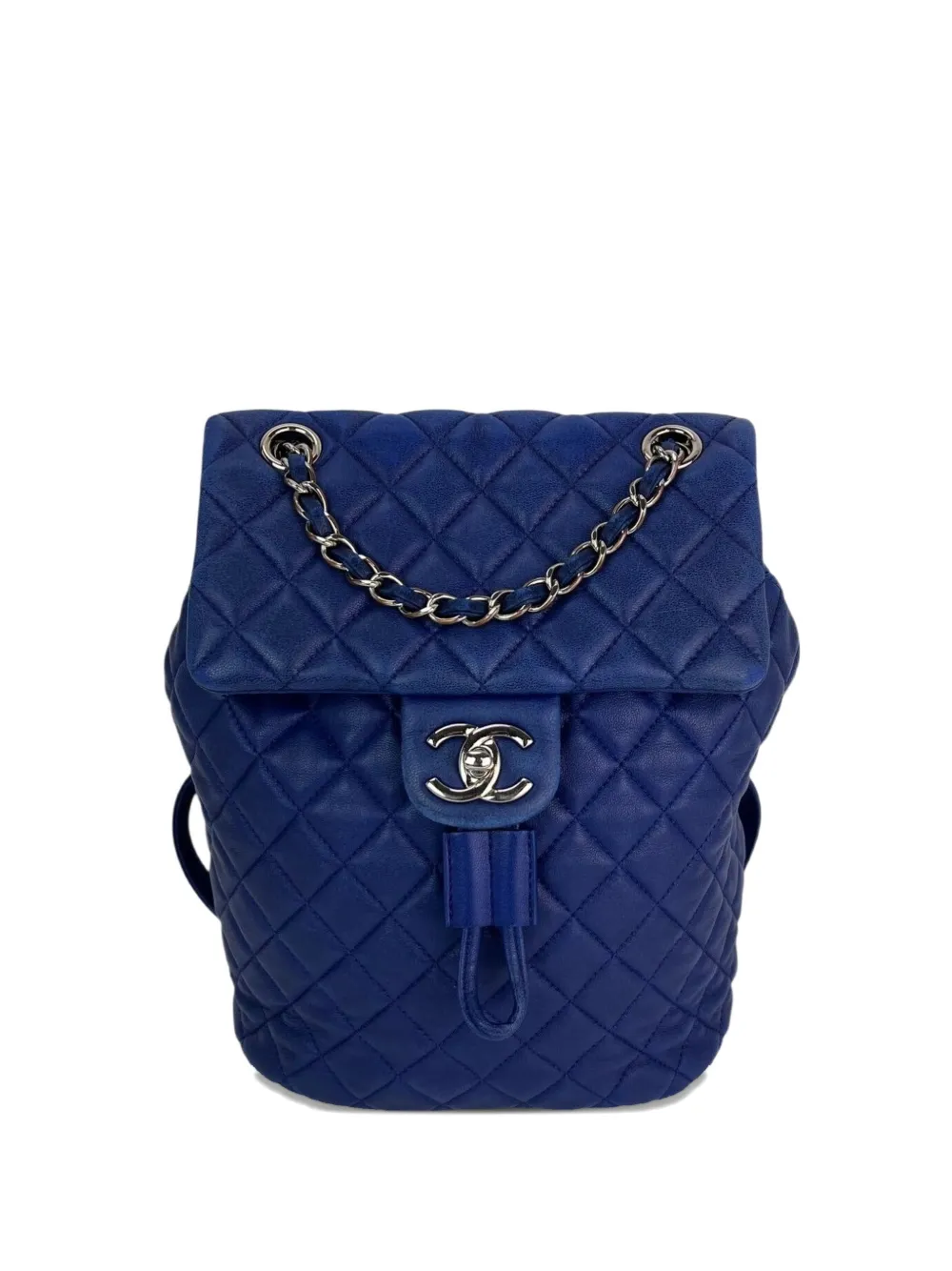 CHANEL Pre-Owned quilted chain urban spirit backpack - Blu