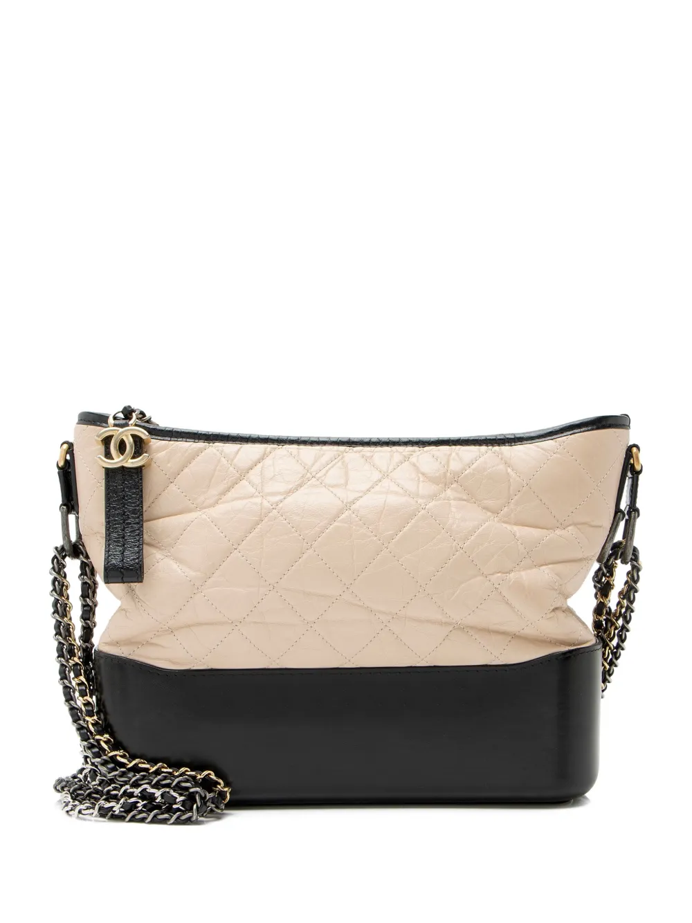 CHANEL Pre-Owned 2018 medium Gabrielle quilted shoulder bag - Toni neutri