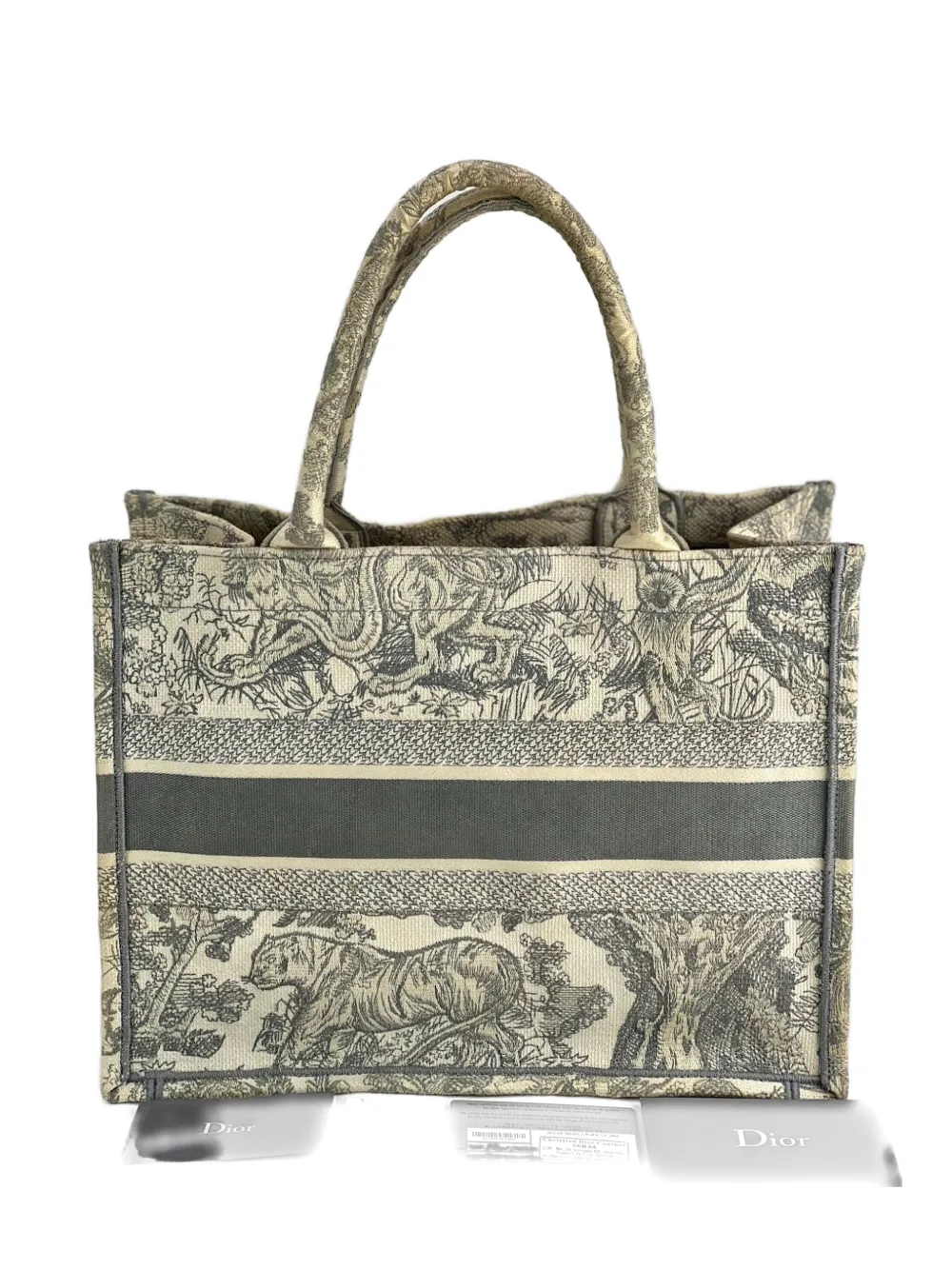 Christian Dior Pre-Owned medium Dior Book embroidered tote bag - Toni neutri