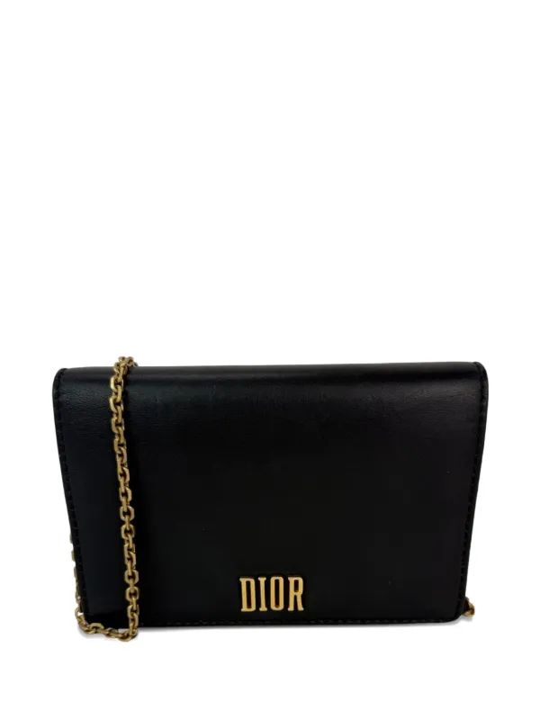 Dior Pre-owned D-fence Croisiere Wallet-on-chain in Black
