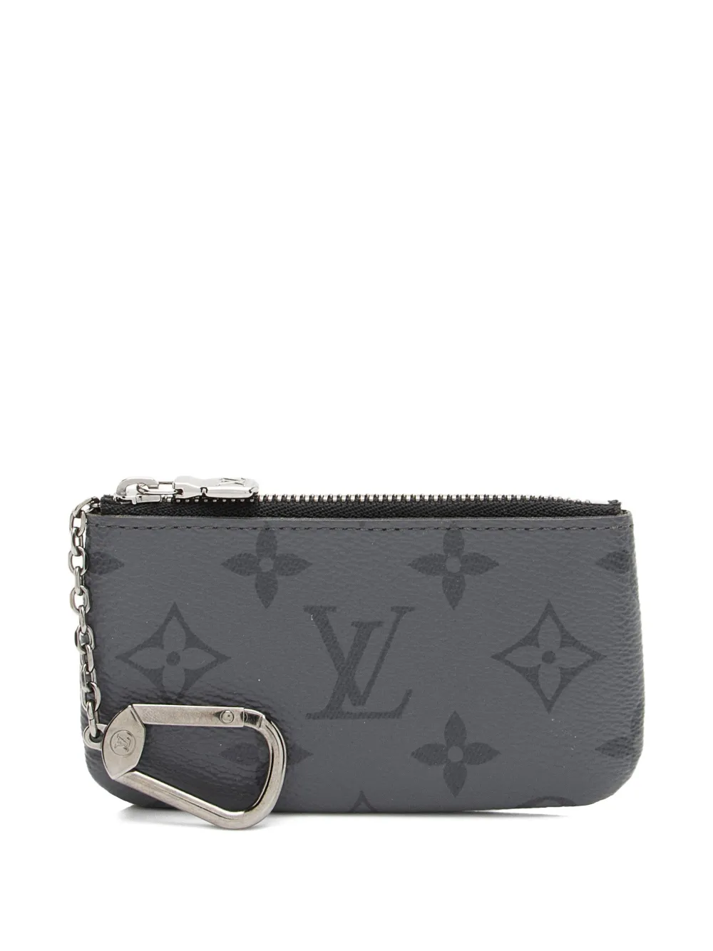 Louis Vuitton Pre-Owned 2024 Monogram Eclipse chain key pouch - Grigio