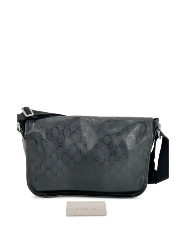 Gucci Pre-Owned GGパターン メッセンジャーバッグ | ブラック