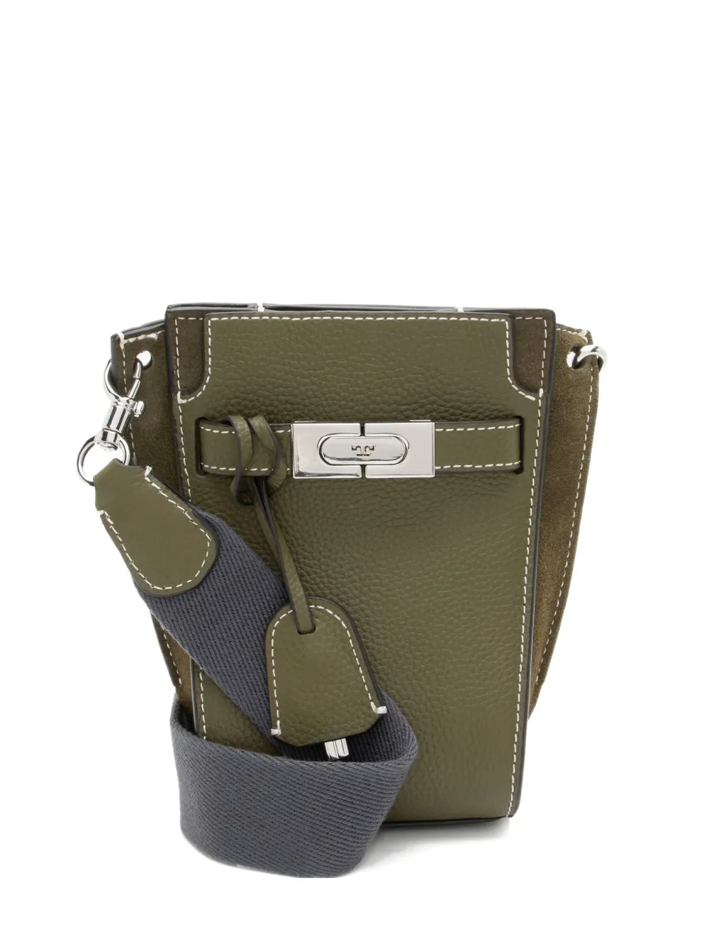 Tory Burch Petite Lee Radziwill leather bucket bag - Verde