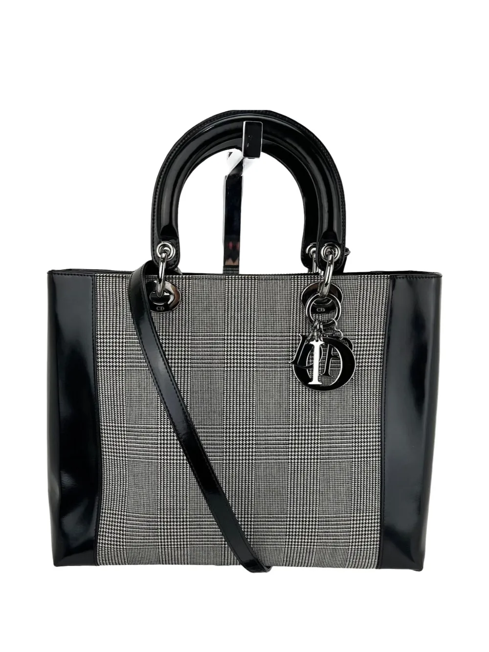 Christian Dior Pre-Owned large Lady Dior handbag - Nero