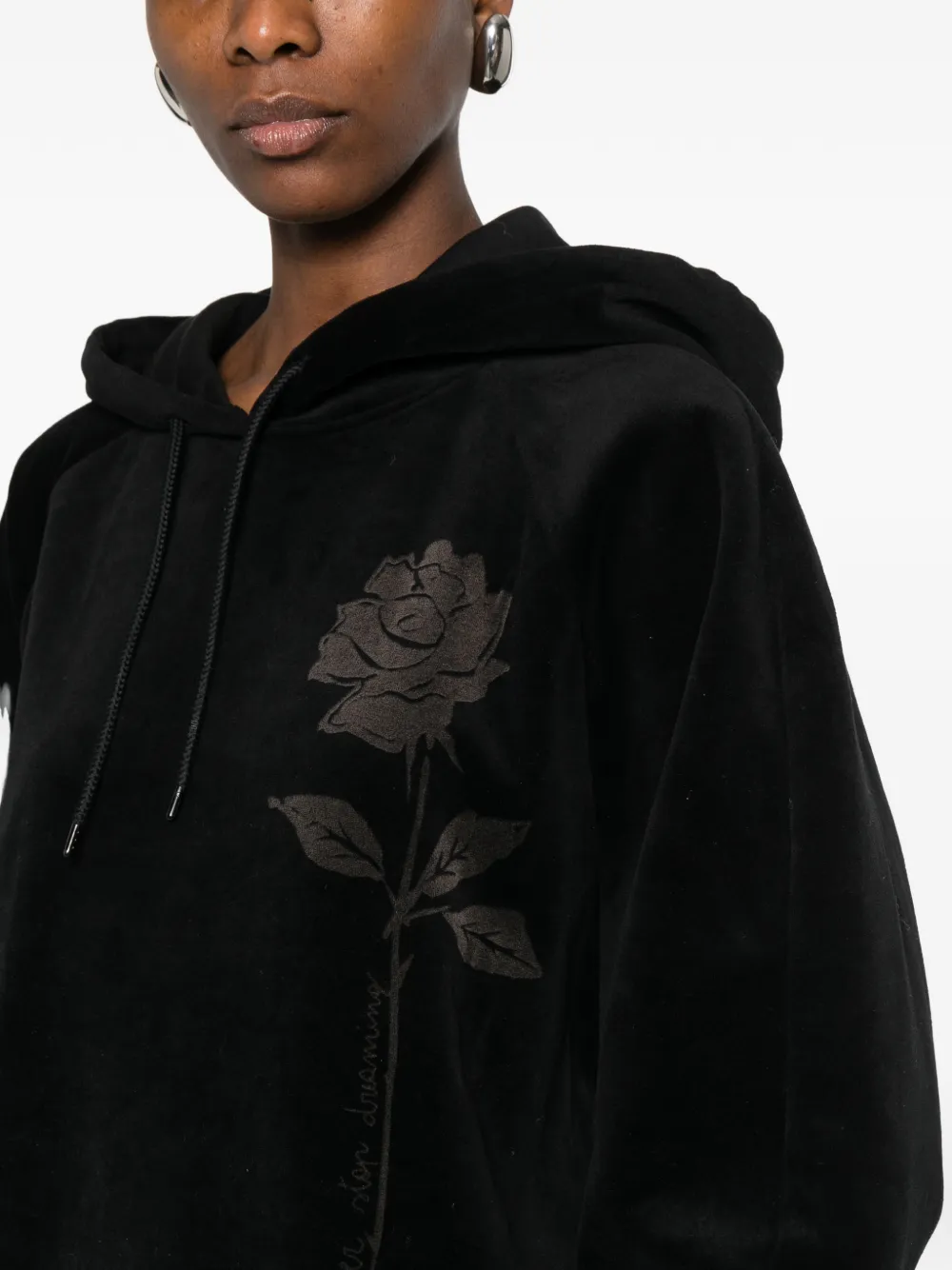 Golden Goose Rose mini-jurk met capuchon Zwart