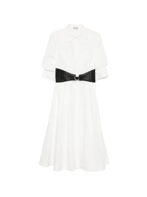 Simkhai belted midi shirt dress