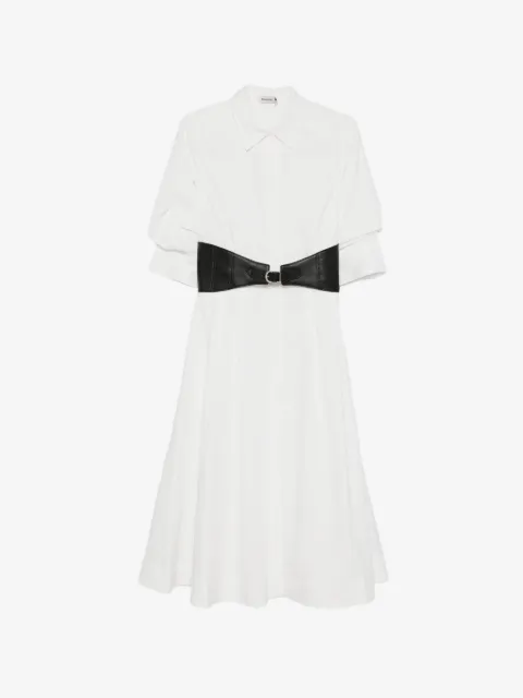SIMKHAI  vestido camisero midi con cinturón