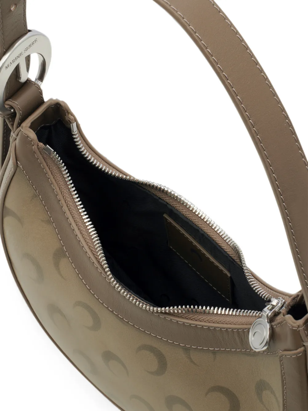 Marine Serre Kleine Moon Eclips tas met vervaagd effect Beige