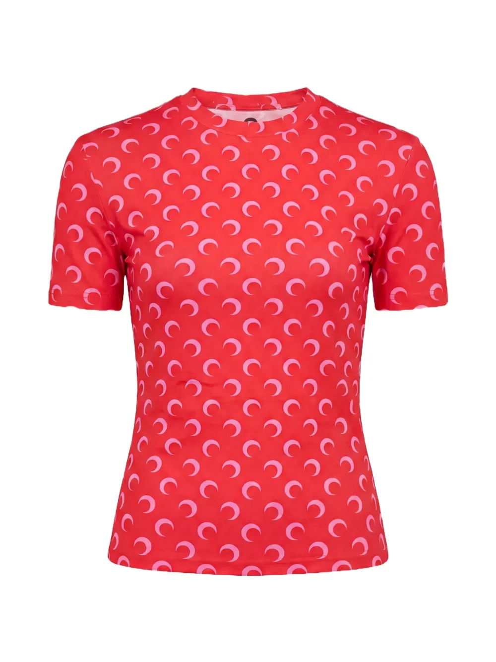 Marine Serre moon-printed crew-neck T-shirt - Rot