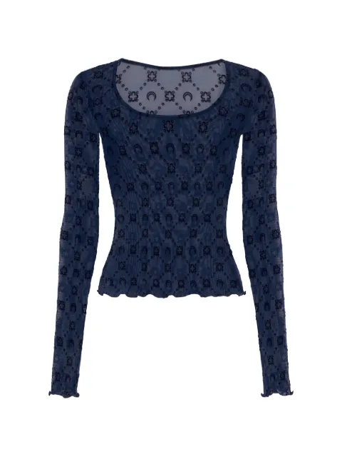 Marine Serre Moonogram mesh T-shirt