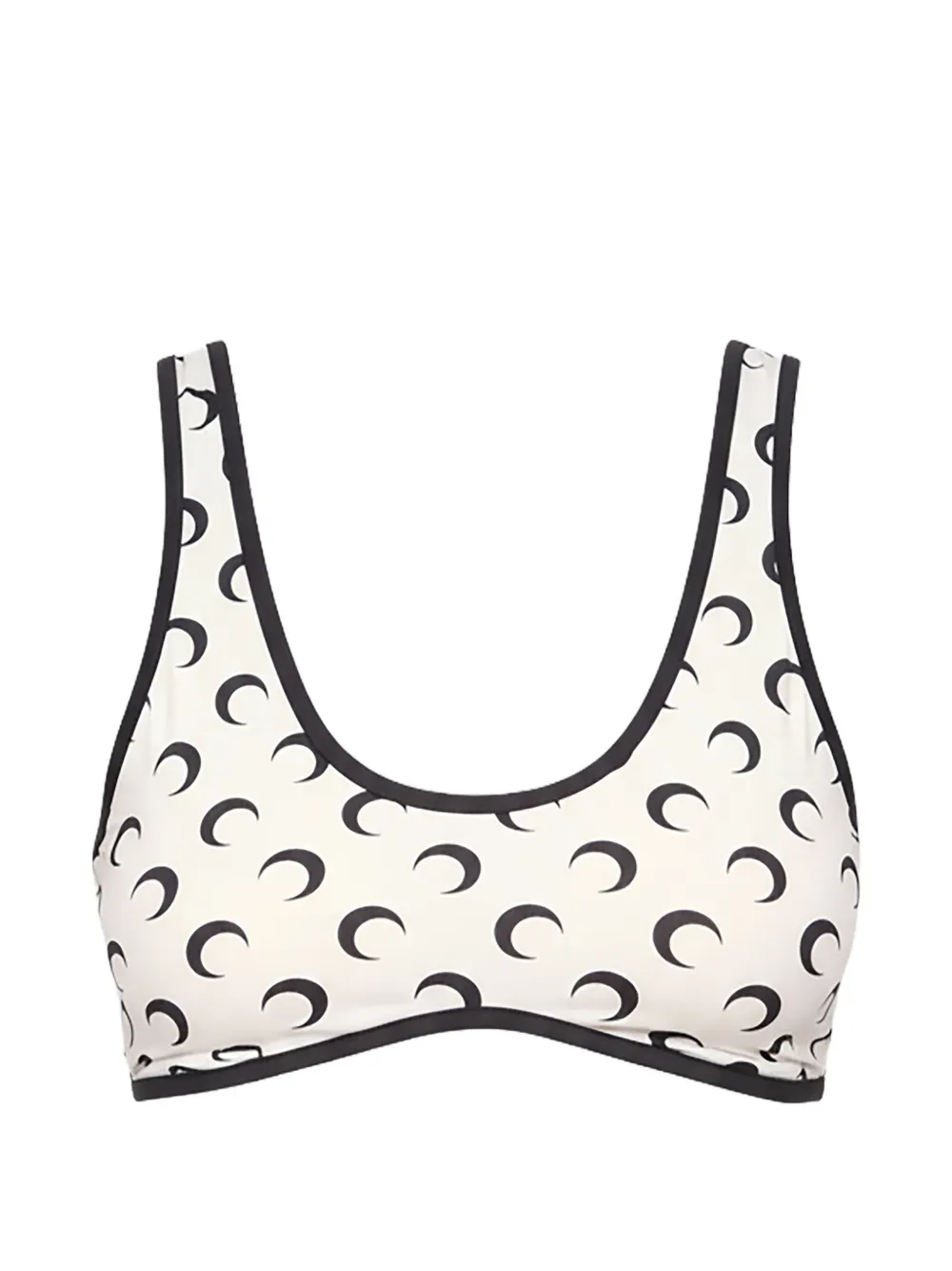 Marine Serre moon-print bra top - Bianco