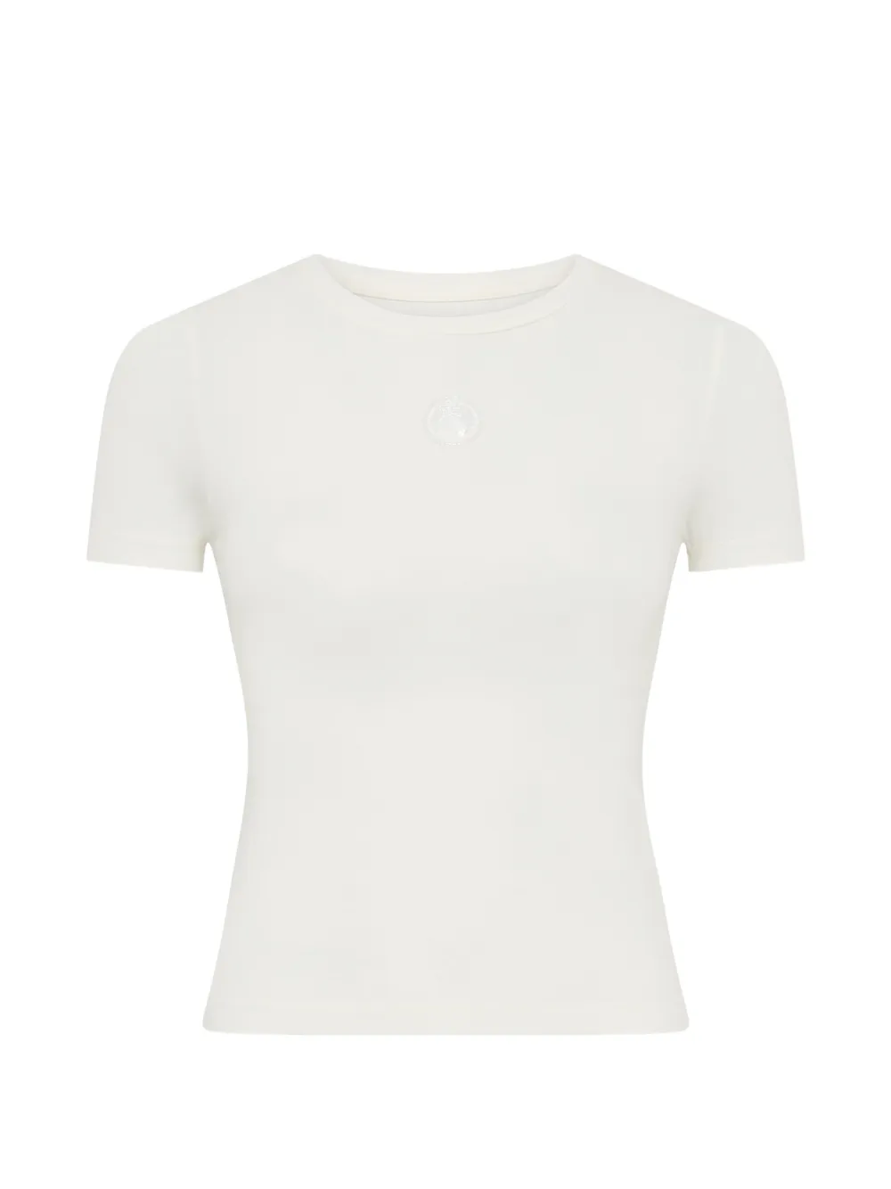 Marine Serre pearl logo baby fit T-shirt - Toni neutri