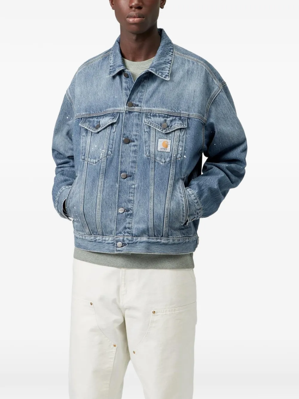 Carhartt WIP Denim jack Blauw