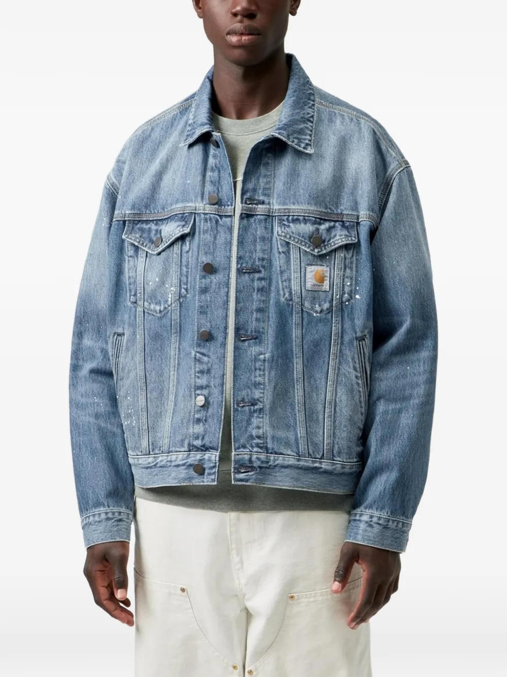 Carhartt WIP Denim jack Blauw