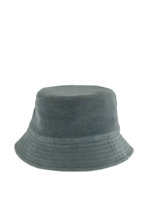 Fedeli Olive Terry knitted cotton bucket hat