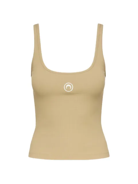 Marine Serre moon logo ribbed tank top