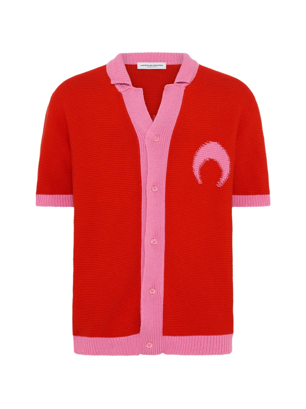 Marine Serre crochet moon cardigan - Red
