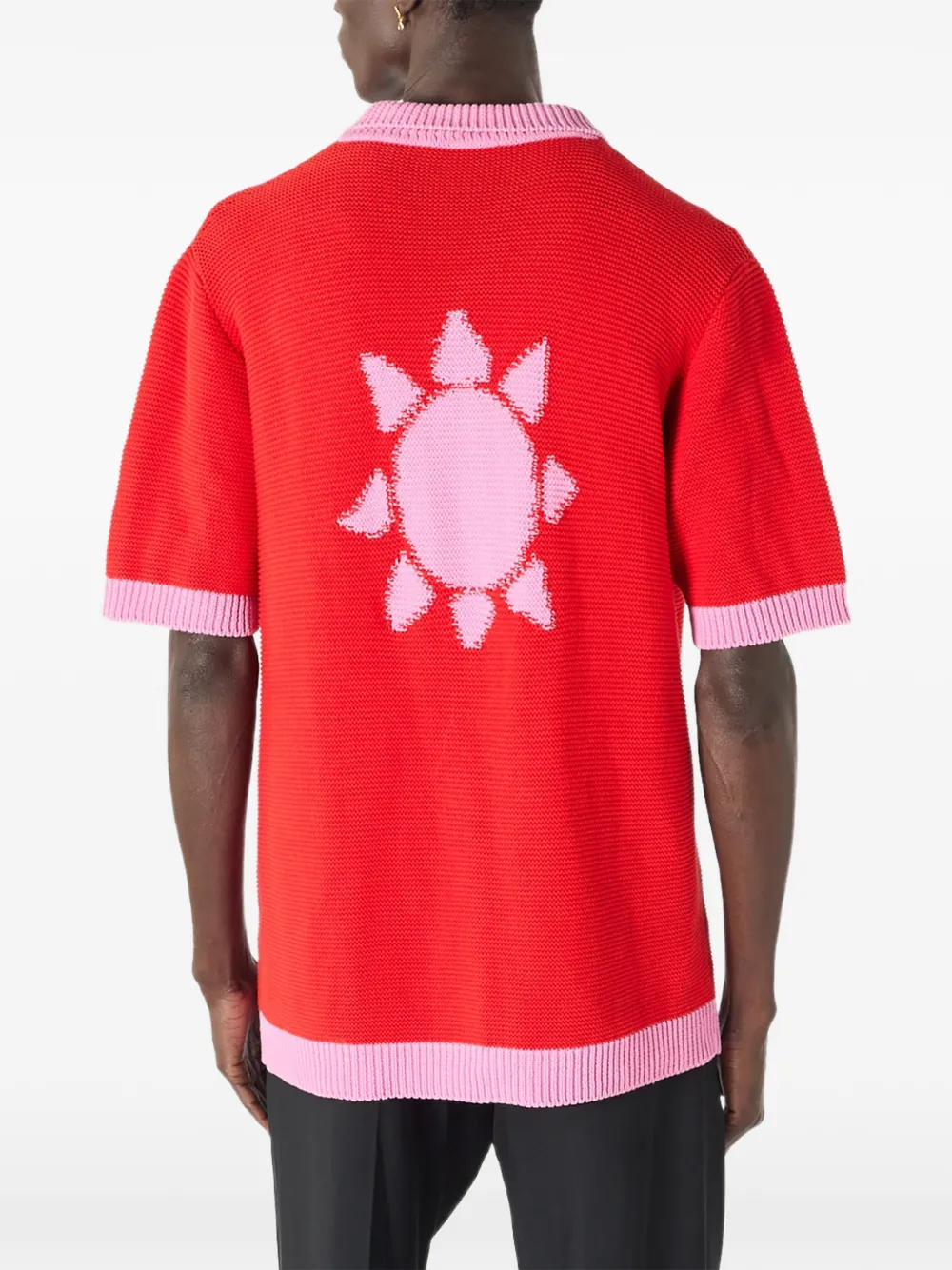 Marine Serre Gehaakt vest Rood