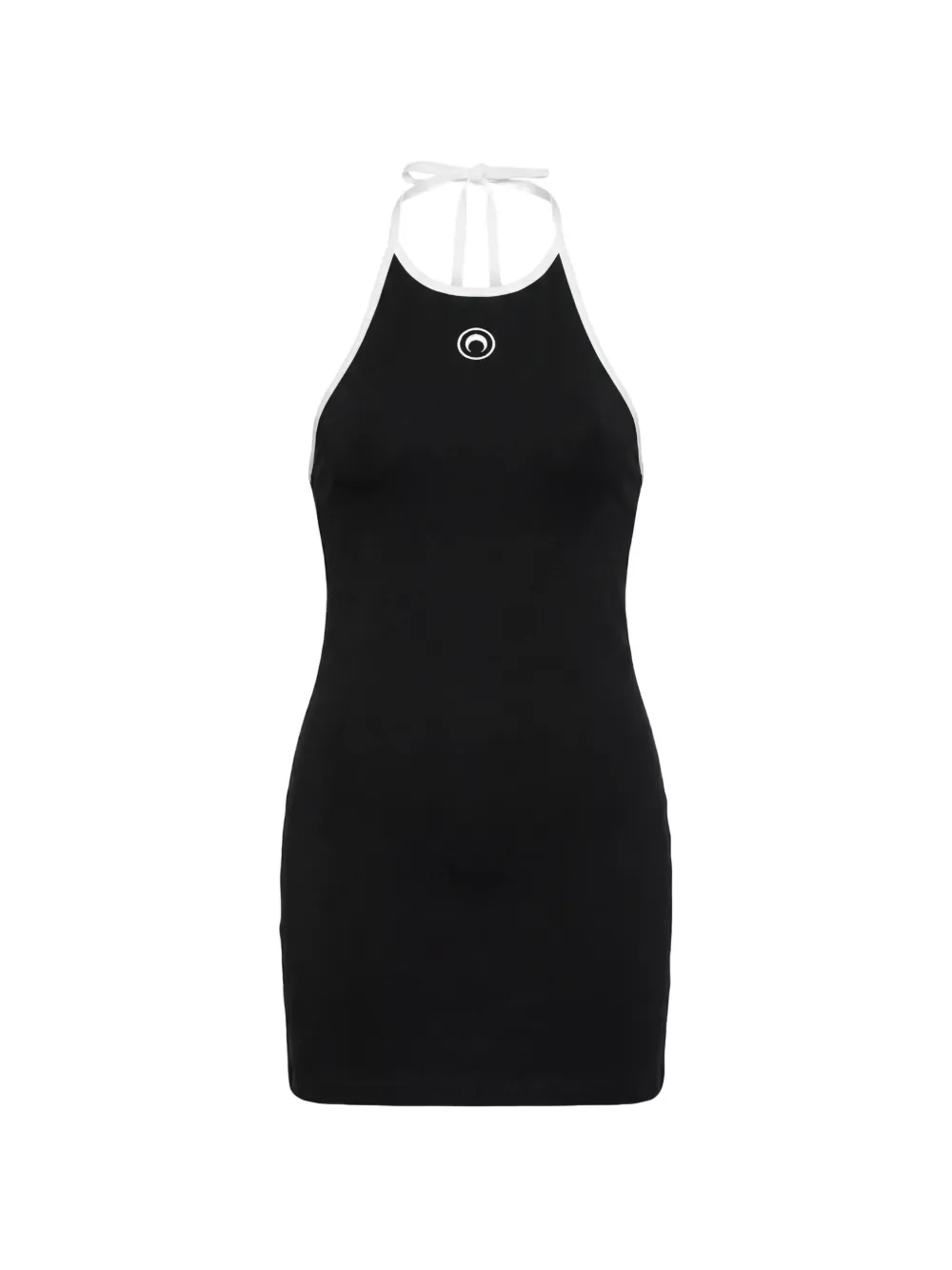 Marine Serre moon-logo jersey dress - Nero