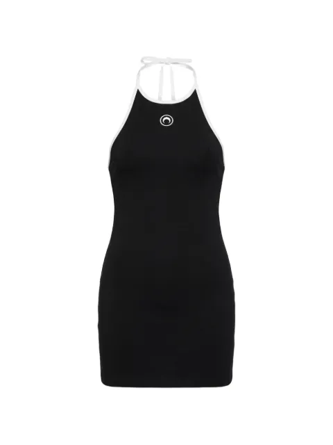Marine Serre Moon-logo jersey mini dress