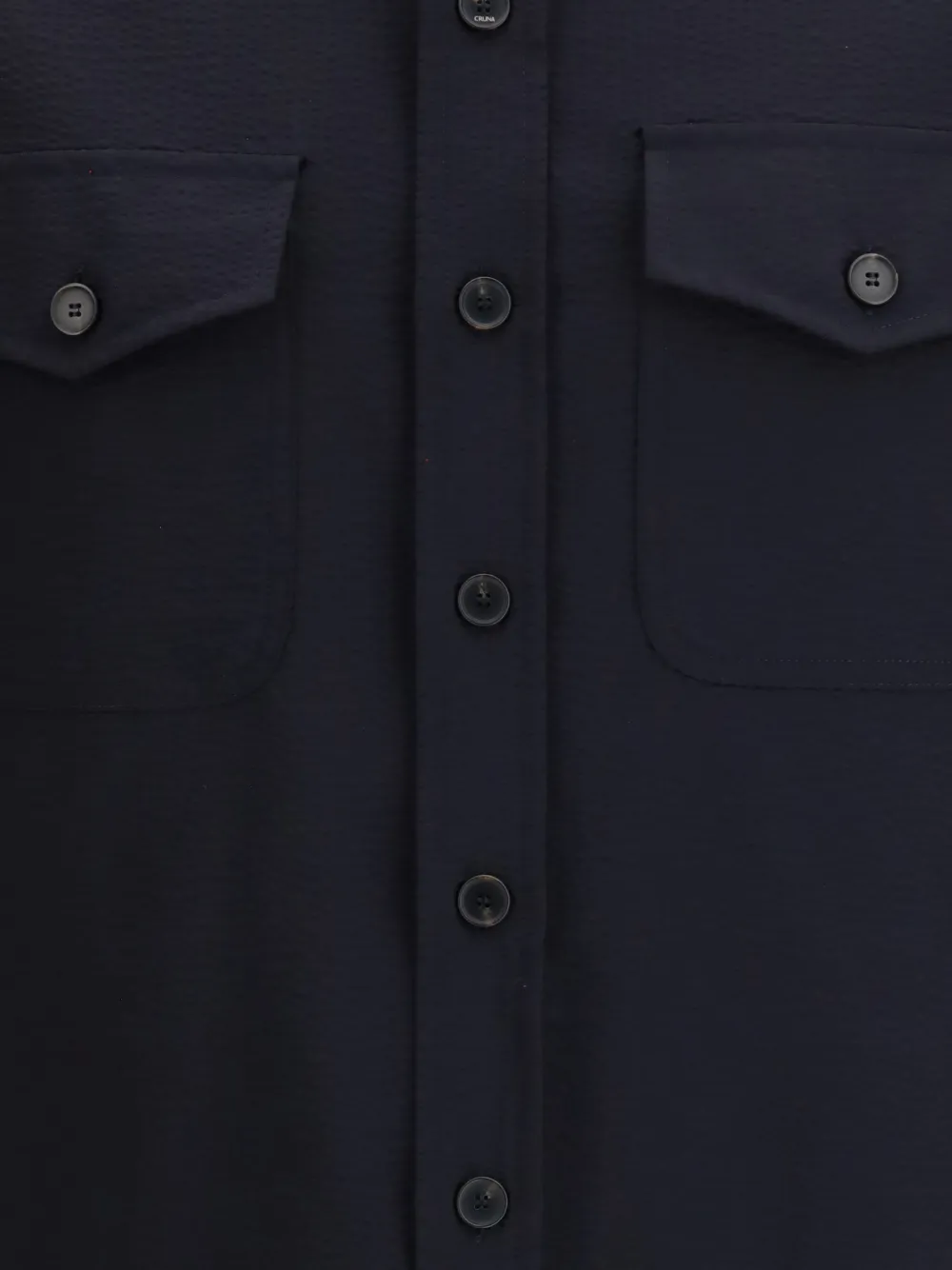  Cruna Buttoned Patch Pocket Shirt - Blue 