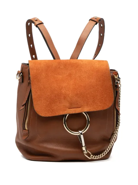 Chloé Pre-Owned mochila Medium Calfskin and Suede Faye 2010-2025