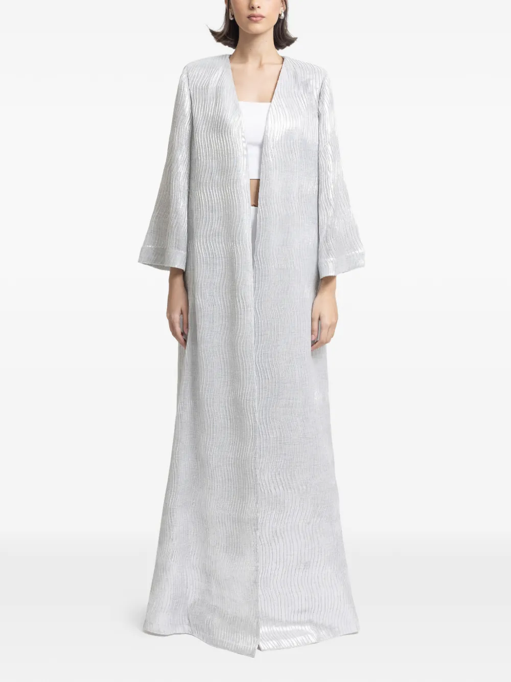 Gemy Maalouf Caftano ampio - Argento