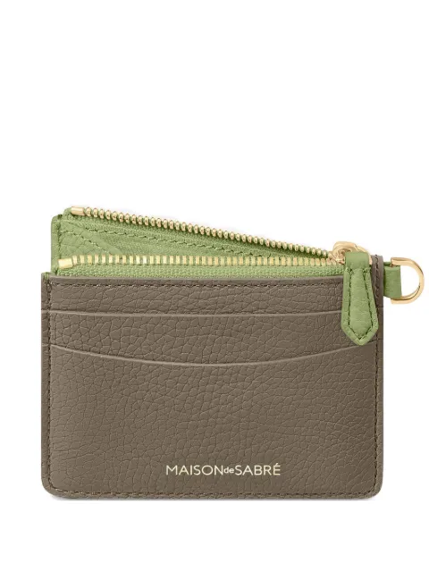 MAISON de SABRÉ zipped card leather card holder