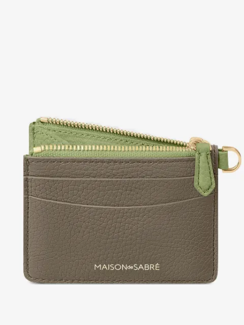 MAISON de SABRÉ zipped leather card holder
