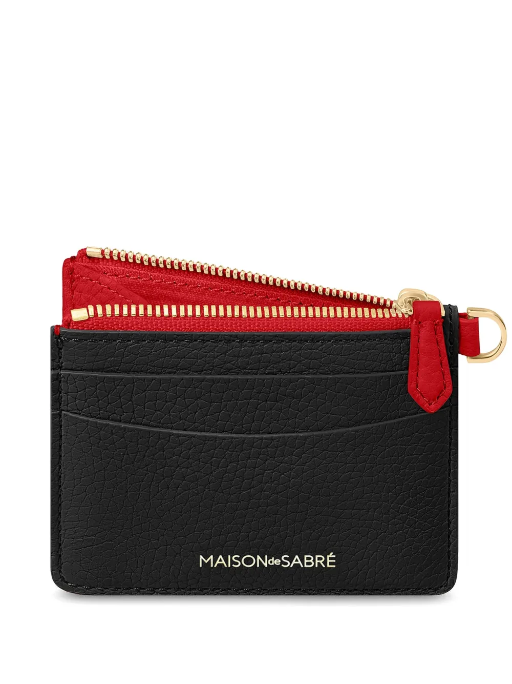 MAISON de SABRÉ zipped leather card holder - Nero