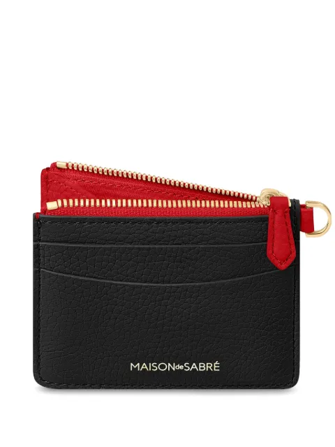 MAISON de SABRÉ zipped leather card holder