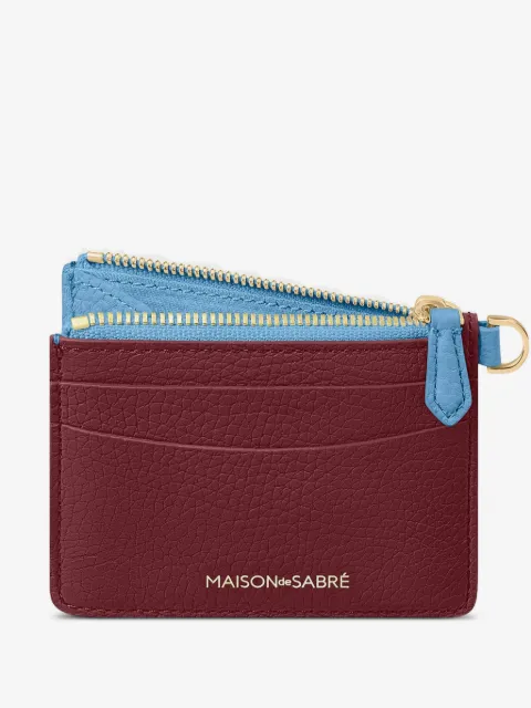 MAISON de SABRÉ zipped leather card holder