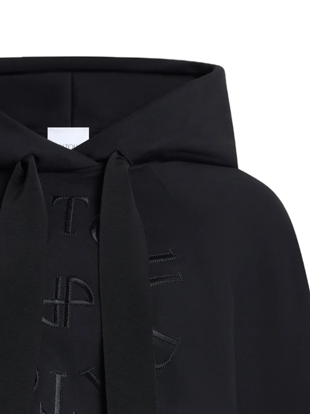 Patou Hoodie met strikdetail Zwart