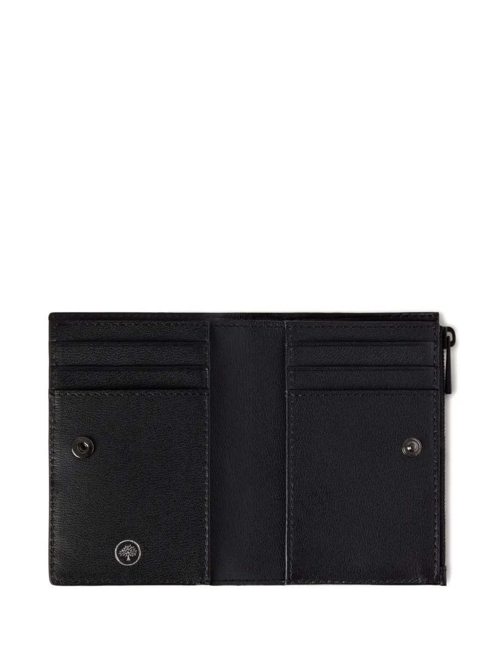 Mulberry snap-fastening compact wallet