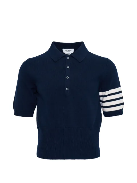 Thom Browne horse-intarsia polo shirt
