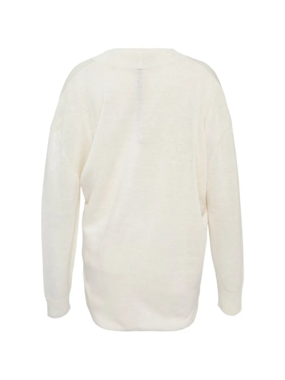  Litkovska Asymmetrical-button-up Cardigan - Neutrals 