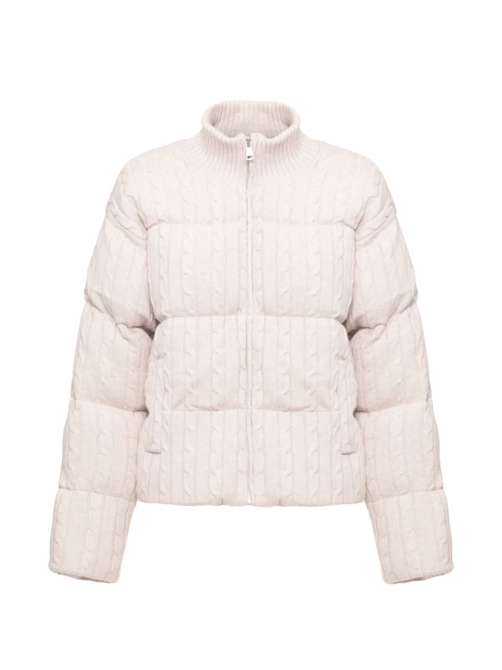 Mc2 Saint Barth Padded Wool Jacket In White