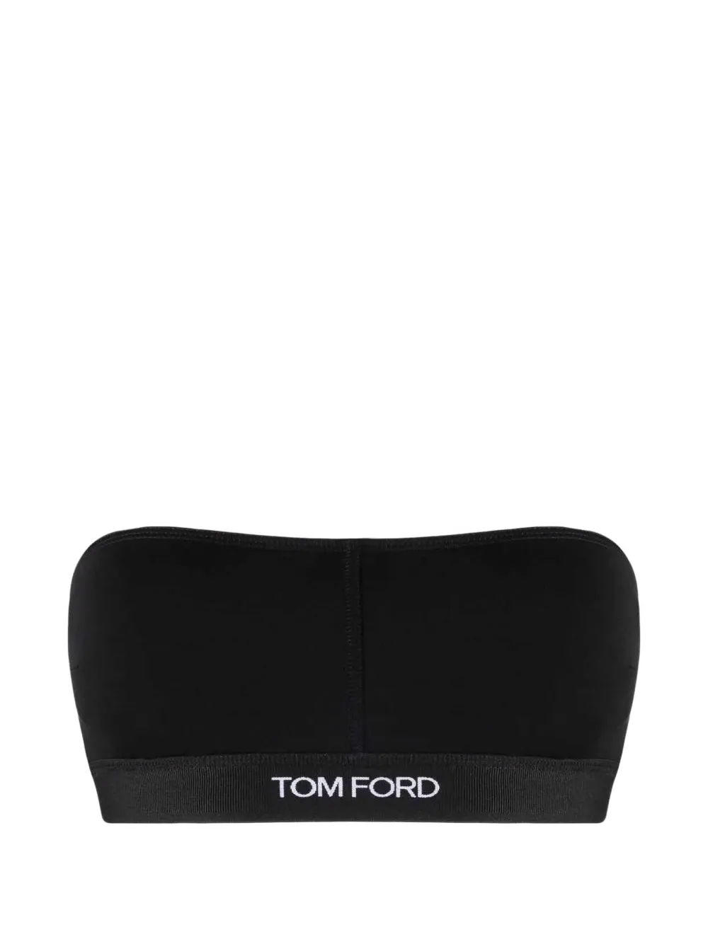 TOM FORD logo-detail bandeau bra - Nero