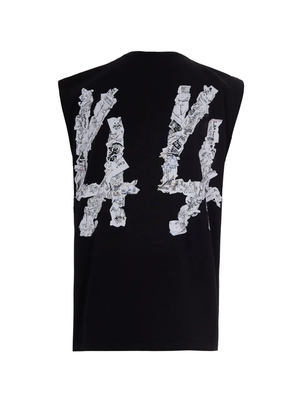 44 LABEL GROUP printed sleeveless tank top - Zwart