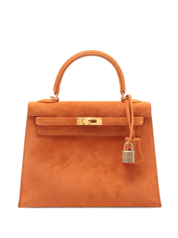Hermès Pre-Owned 2004 Doblis Kelly II Sellier 25 Satchel | Orange