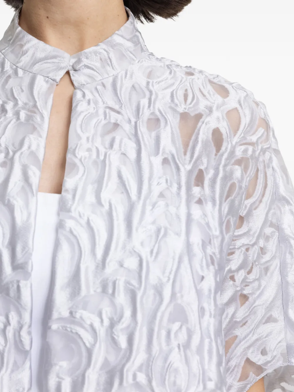 Gemy Maalouf Open maxi-tuniek Wit