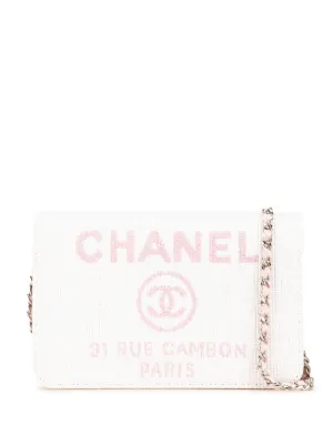 CHANEL Pre-Owned 2004-2005 Small Printed Canvas Watercolor Clover