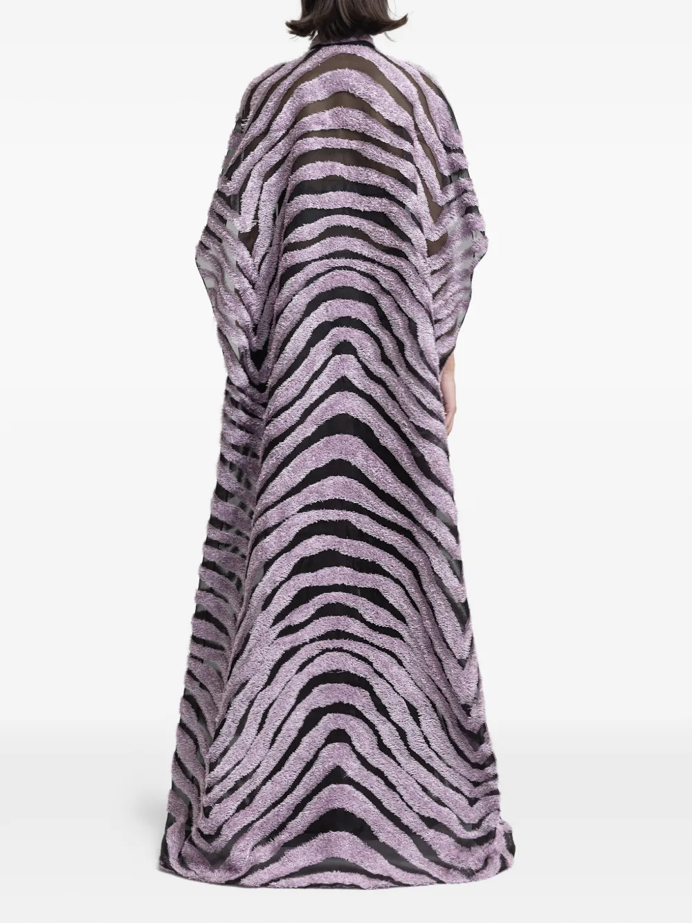Gemy Maalouf Maxi-jurk met open vloer Paars