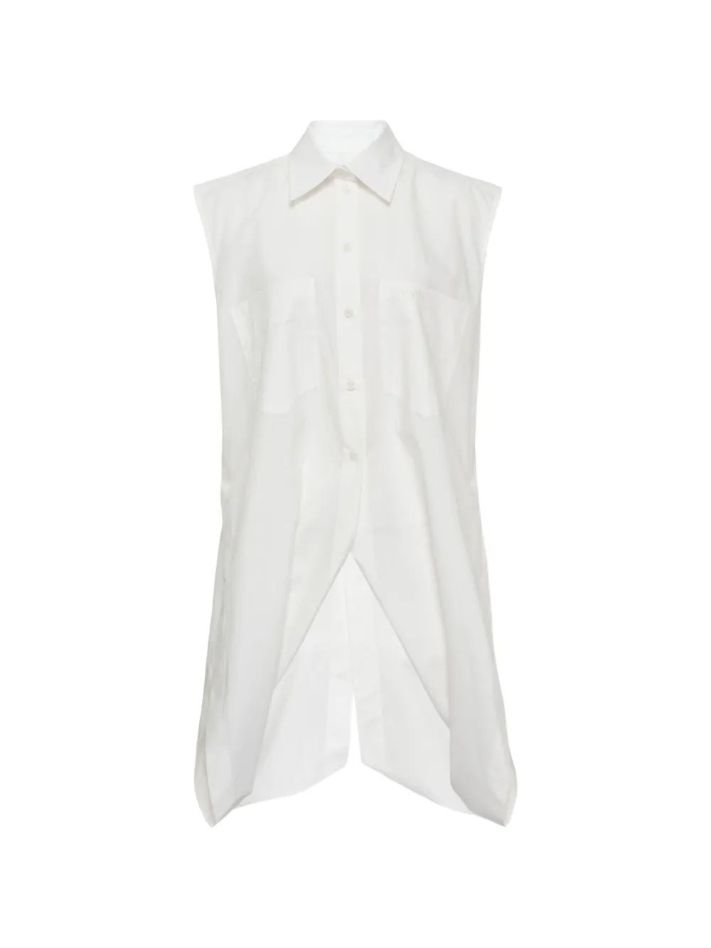 LITKOVSKA sleeveless shirt - Bianco
