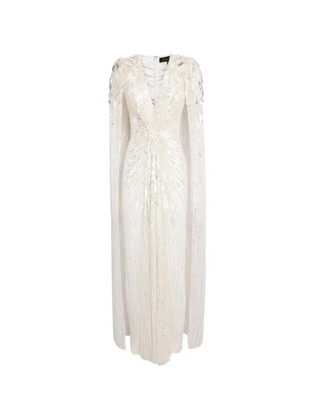 Jenny Packham Goldfinger V-neck dress - Toni neutri
