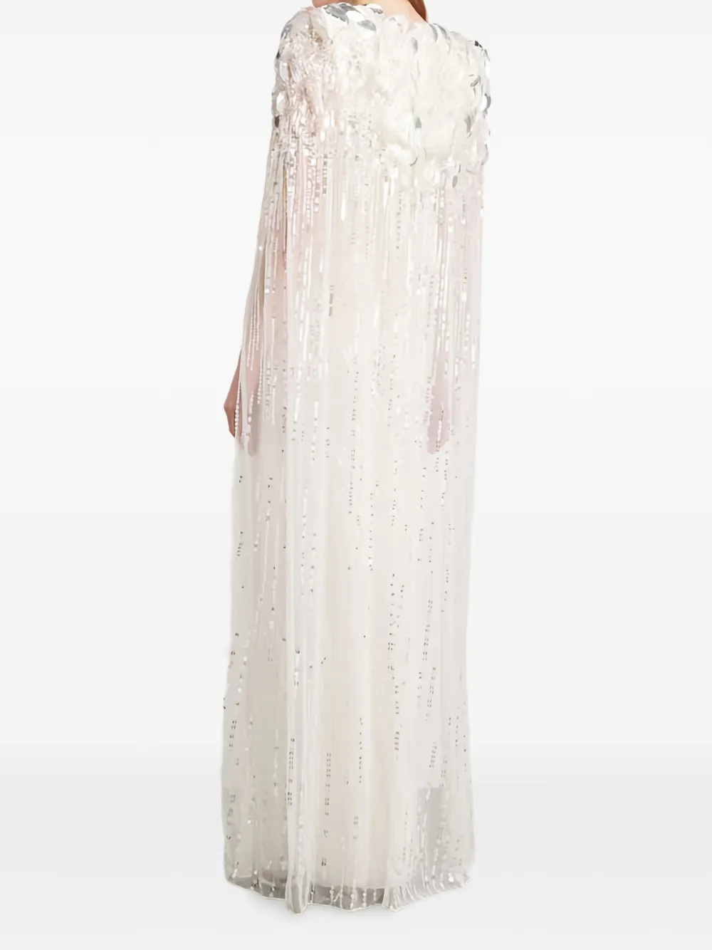 Jenny Packham Goldfinger jurk met V-hals Beige