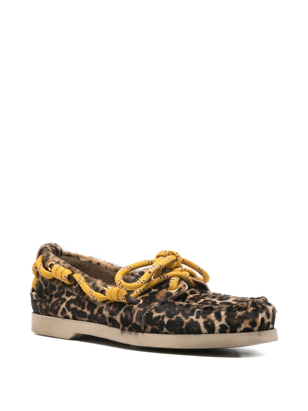 Golden Goose Cruise loafers met luipaardprint Bruin