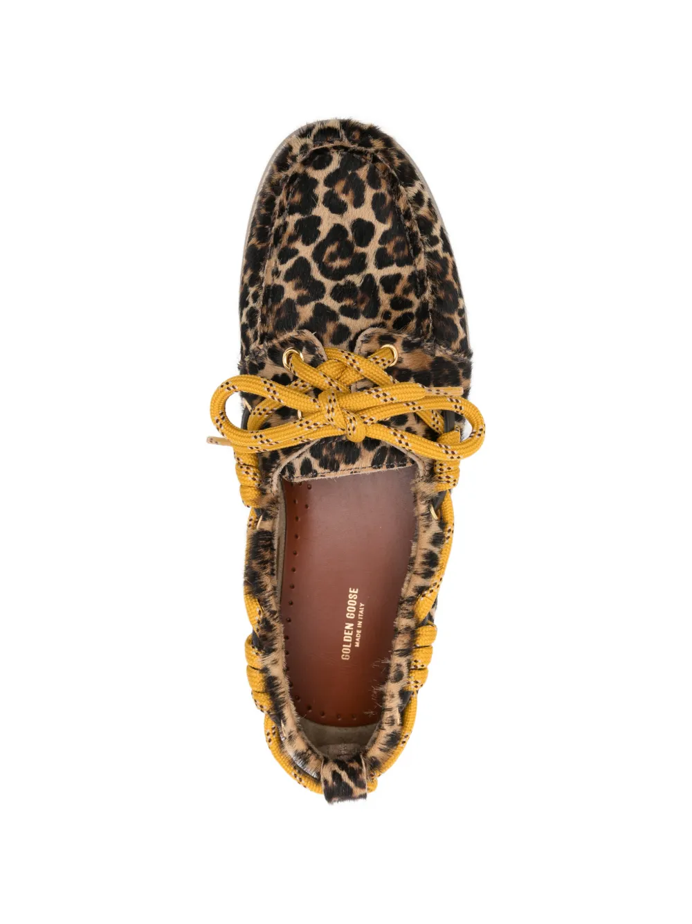 Golden Goose Cruise loafers met luipaardprint Bruin